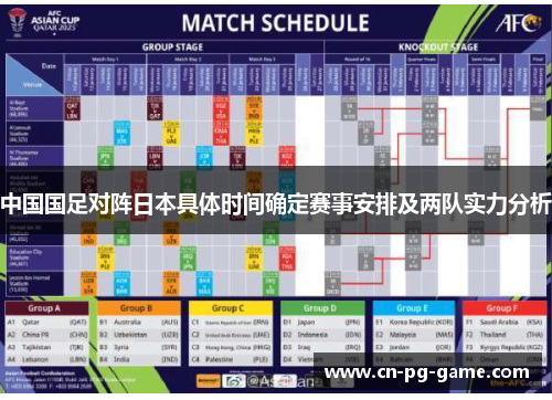 中国国足对阵日本具体时间确定赛事安排及两队实力分析 中国国足对阵日本具体时间确定赛事安排及两队实力分析